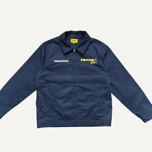 Golf Wang Men's Psycho Golf Temporal Lobe Overload Zip Work Jacket Navy Medium
